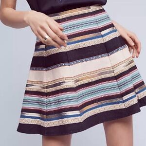 Anthropologie Chloe Oliver A-Line  Flare Lined Hayley Skater Skirt. Size 4.